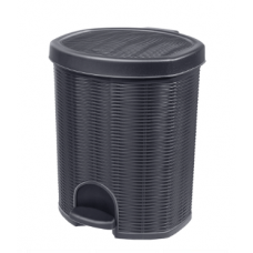 Контейнер с педалью 11л. 26,5*26,5*23,4см./графитовый/Elegance/Эльфпласт/1/4