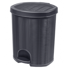 Контейнер с педалью 18л. 30*30*39,5см./графитовый/Elegance/Эльфпласт/1/4