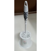 Комплект для туалета ерш с подставкой 14,5*38см./белый темно-серый/Prestige/Эльфпласт/1/30