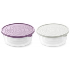 Набор контейнеров 3шт.: 0,5л.+1л.+1,7л./микс: фиолетовый и серый/Сальваре/Мартика1/24