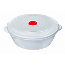 Контейнер пласт. д/СВЧ кругл. /1 л/Эльфпласт/1/60