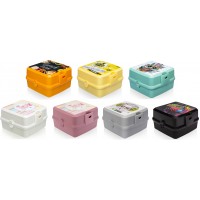 Ланч-бокс 15*15*9см./Bento/черный/Эльфпласт/1/36
