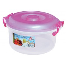 Контейнер для пищевых продуктов круглый 5л. 15,5*30см./прозрачный/Милих/1/10