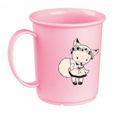 Кружка детская с декором 0,18л./розовый/Бытпласт/1/18