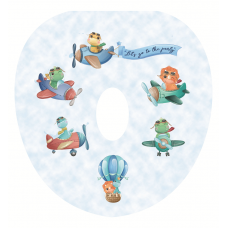 Сиденье мягкое для унитаза детское без ручек/Okean Kidss Boss Baby/Д26/Еврокомфорт/1/30