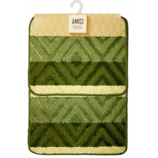 Комплект ковриков для ванной комнаты 50*70+40*50см./зеленый/Бенито/Стар Экспо/1/1