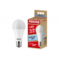 Лампа светодиодная РЕКОРД LED A60 14W E27 4000K/ФОТОН/1/10/100