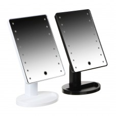 Зеркало с LED-подсветкой/USB/4хААА/16,7х27см/2-3 цвета/пластик,стекло/ЮниLook/ГЦ