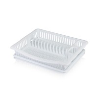 Сушка д/посуды 1-ярусная Rondo/большая/белый/460х370х85мм/Эльфпласт/1/16