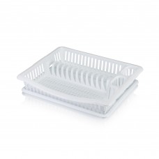 Сушка д/посуды 1-ярусная Rondo/большая/белый/460х370х85мм/Эльфпласт/1/16