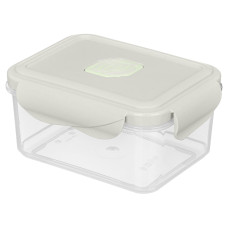 Контейнер для продуктов герметич.с клапаном eco style прямоугол. 0,5л(светло-серый)/Бытпласт/1/24