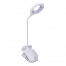 Лампа настольная 16 LED,питание USB с зажимом,кабель 1.5м,1200Lux/белая/пластик/Forza/ГЦ/1/2/40
