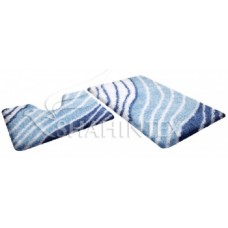 Набор ковриков для ванны 60*90+60*50см./сапфир/Soft Multicolor/SHAHINTEX/1/5