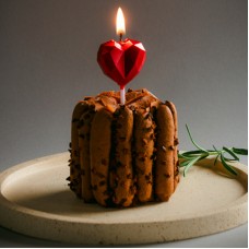 Свеча для торта, сердечки, звездочки, 11 см, 4 цвета, парафин/FNtastic/ГЦ