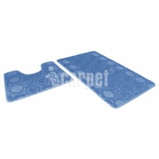 Набор ковриков для ванны 50*80+50*40см./синий 56/002/Актив/icarpet/SHАHINTEX/1/15