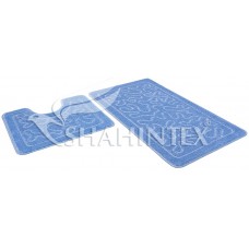 Набор ковриков для ванны 60*100+60*50см./голубой 11/РР 003/SHAHINTEX/1/15