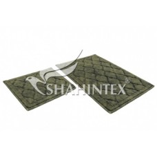 Набор хлопковых ковриков 50*80+50*40см./хаки 73/Bamboo Lux/SHAHINTEX/1/5