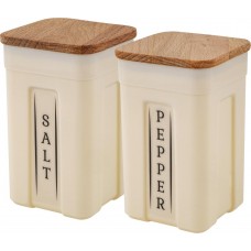Набор контейнеров для специй с деревянной крышкой 0,2л*2шт./Sugar&Spice/Пластик Репаблик/1/27