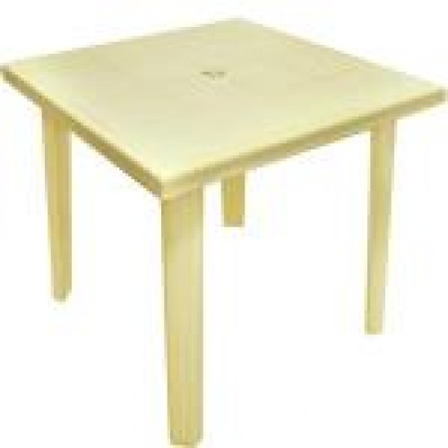 Стол пластиковый квадратный 80*80*72см./бежевый/Верона/Эльфпласт/1/1